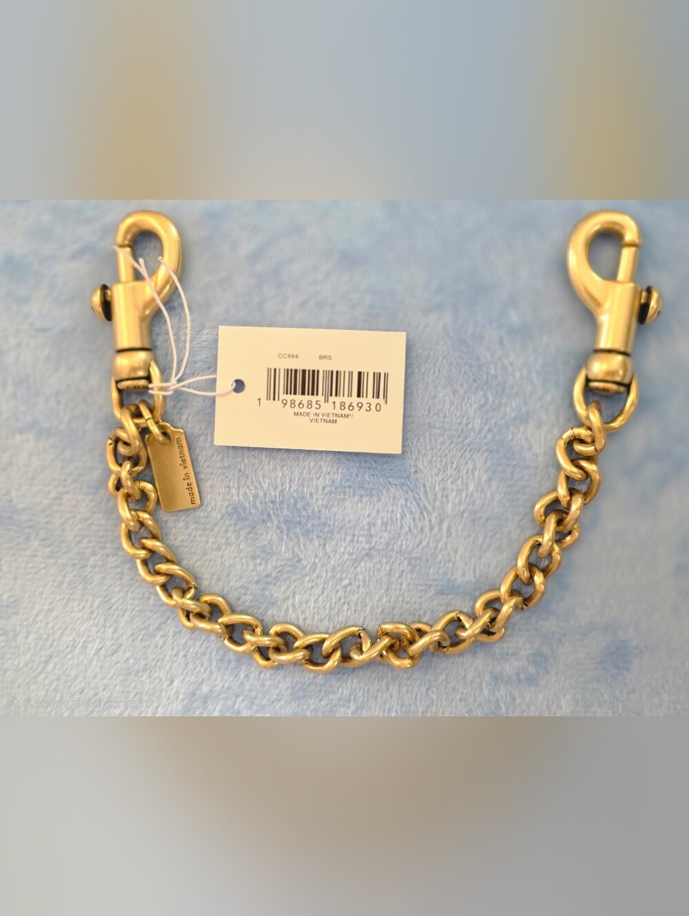 COACH BRASS Chunky Link Chain - 10.5 Inches